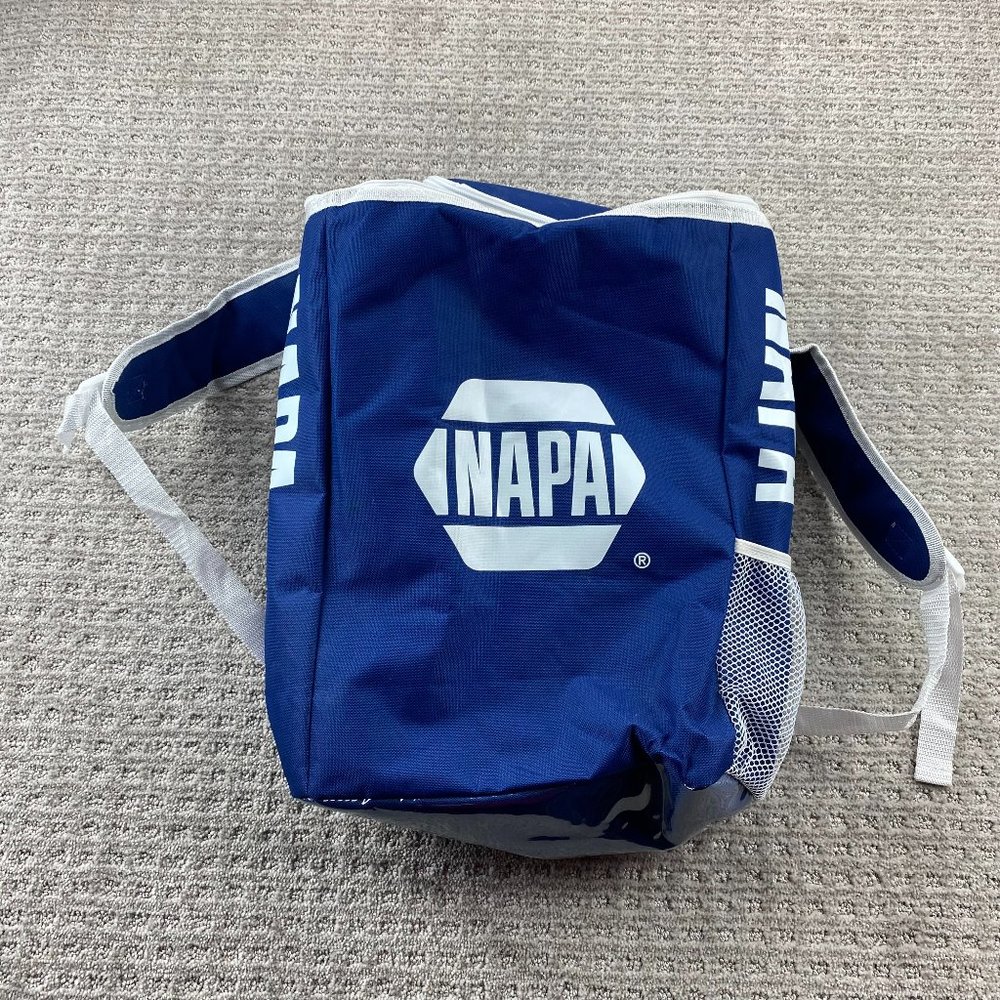 NAPA Auto Parts Backpack Cooler Bag Blue Adjustable Shoulder Straps Camping Ice